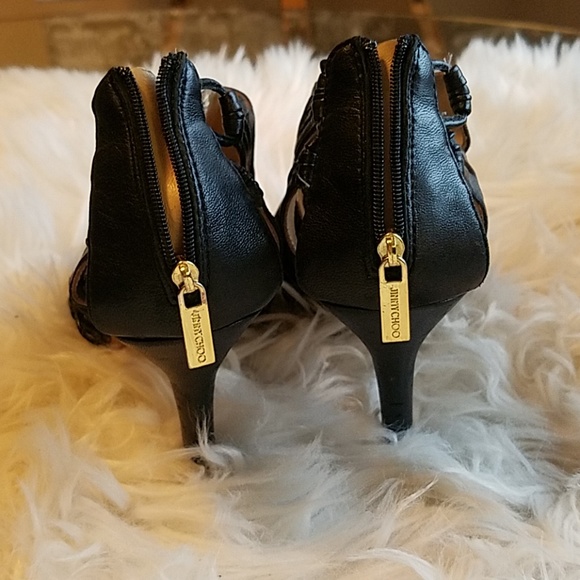 Jimmy Choo sz 7 blk keels - Picture 5 of 8